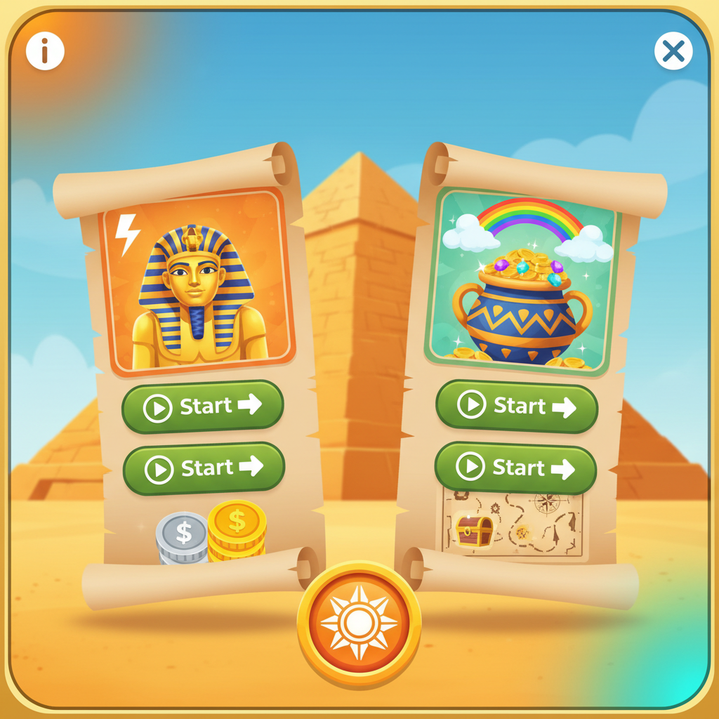 Le Pharaoh Bonuswahl Bildschirm