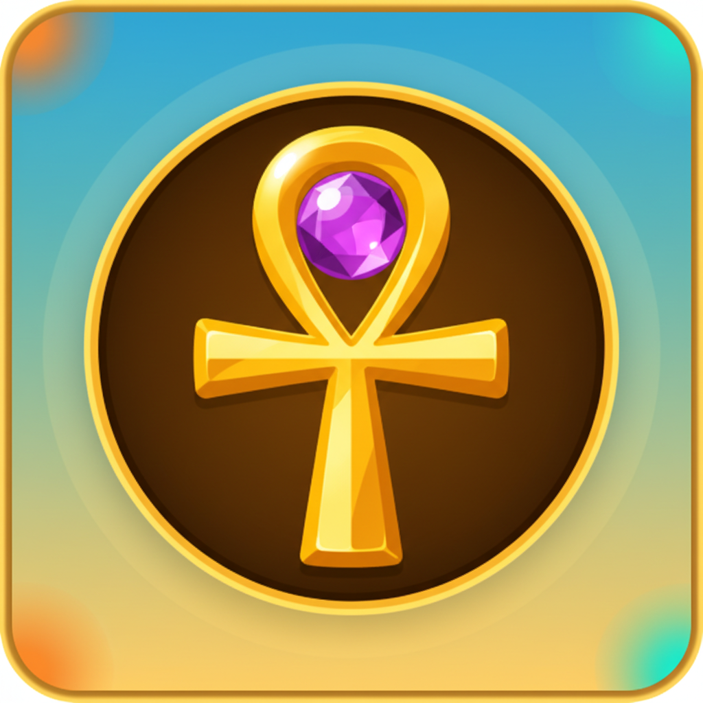 Ankh-Symbol in Le Pharaoh — zahlt 25x bei 6 Treffern