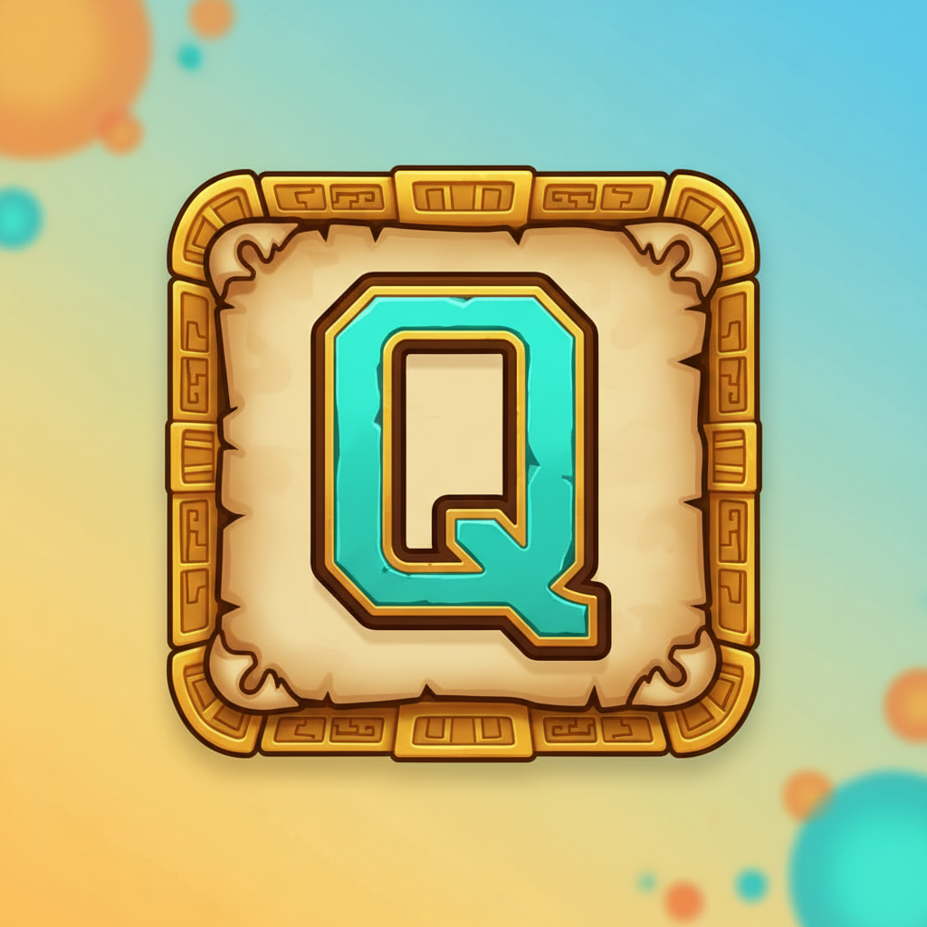 Dame-Symbol in Le Pharaoh — türkises Kartensymbol